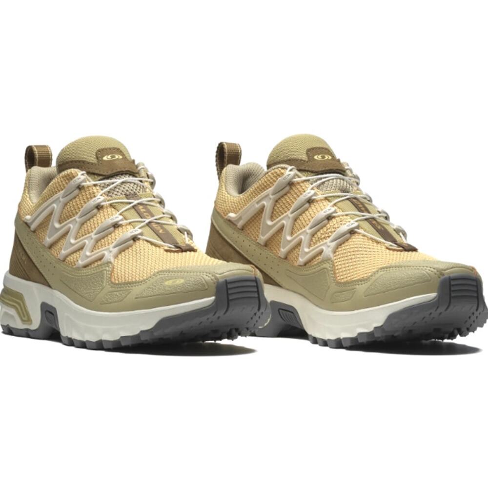 Salomon Beige Tan Trail Running Sneakers